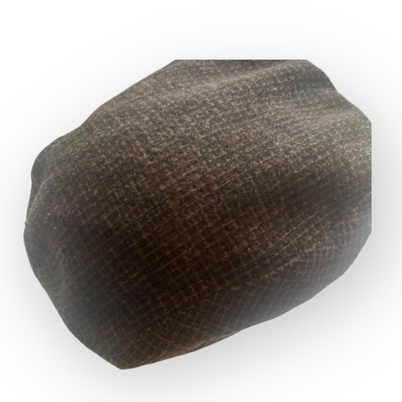 Vintage RARE Pure Wool houndstooth paige boy hat brown USA retro y2k - Picture 1 of 8